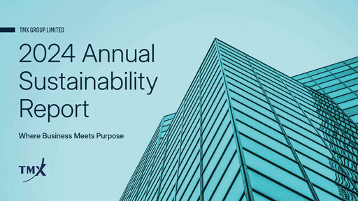 Thumbnail TMX Group
 Sustainability Report 2024