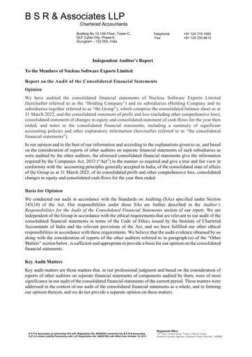 Thumbnail Nucleus Software Exports Financial Statement 2021-2022