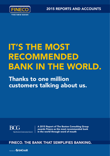 Thumbnail FinecoBank
 Annual Report 2015