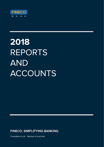 Thumbnail FinecoBank
 Annual Report 2018