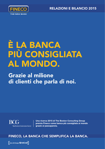 Thumbnail FinecoBank
 Financial Report 2015