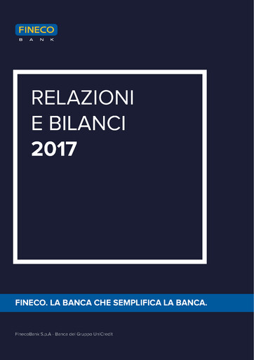 Thumbnail FinecoBank
 Financial Report 2017