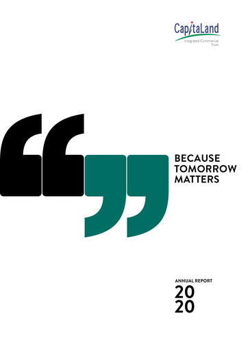 Thumbnail CapitaLand Mall Trust Annual Report 2020