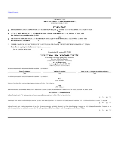 Thumbnail Quebecor Annual Report 2024