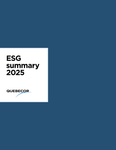 Vorschaubild Quebecor ESG-Bericht 2025