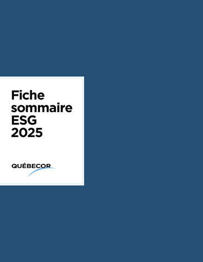 Thumbnail Quebecor ESG Report 2025