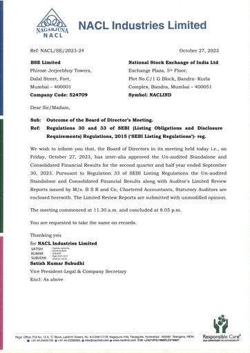 Thumbnail NACL Industries
 Quarterly Report 2023-q2