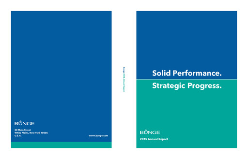 Thumbnail Bunge Global SA Annual Report 2015
