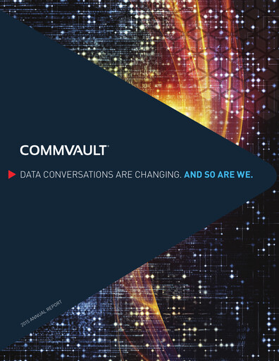 Thumbnail Commvault Annual Report 2014-2015