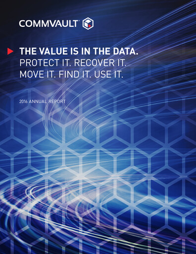 Thumbnail Commvault Annual Report 2015-2016