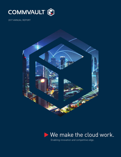 Thumbnail Commvault Annual Report 2016-2017