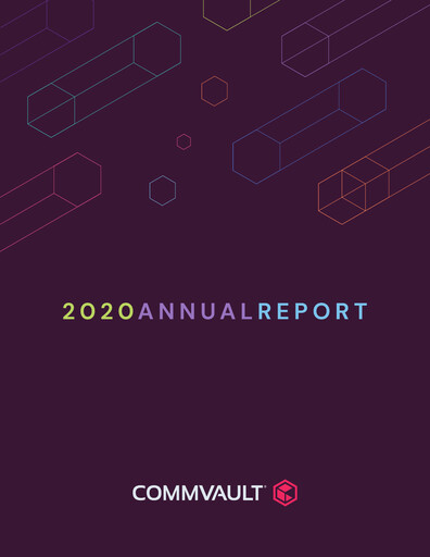 Thumbnail Commvault Annual Report 2019-2020