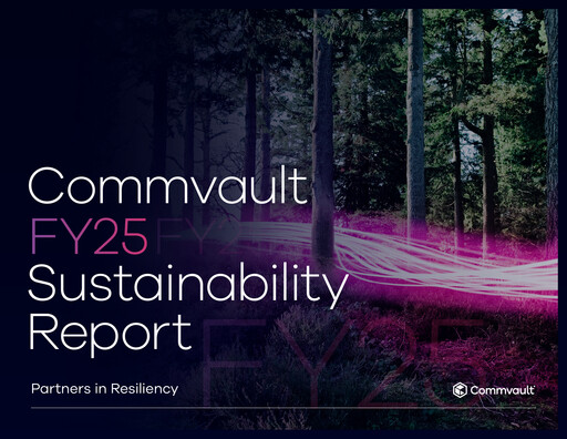 Thumbnail Commvault Sustainability Report 2024-2025