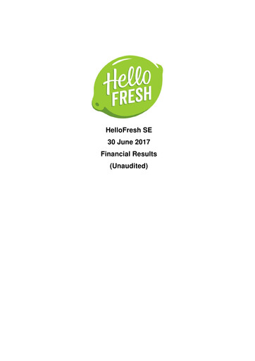 Thumbnail HelloFresh Half-year Report 2017-h1