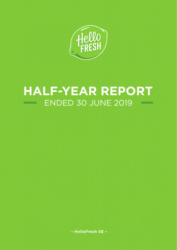 Thumbnail HelloFresh Half-year Report 2019-h1