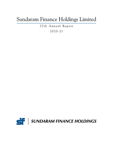 Miniature Sundaram Finance Rapport annuel 2020-2021