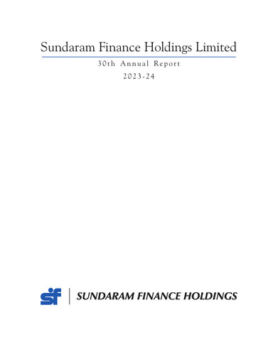 Miniature Sundaram Finance Rapport annuel 2023-2024