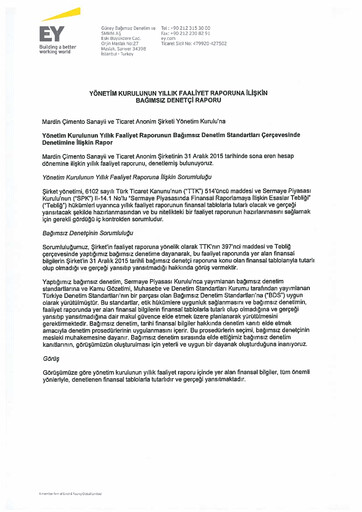 Thumbnail OYAK Çimento Annual Report 2015