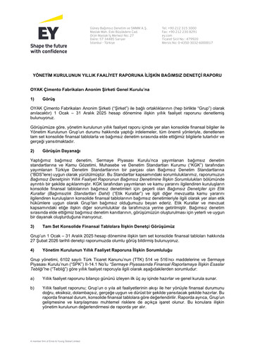 Thumbnail OYAK Çimento Annual Report 2025