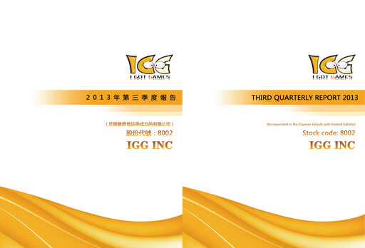 Miniature IGG Inc Rapport trimestriel 2013-q3