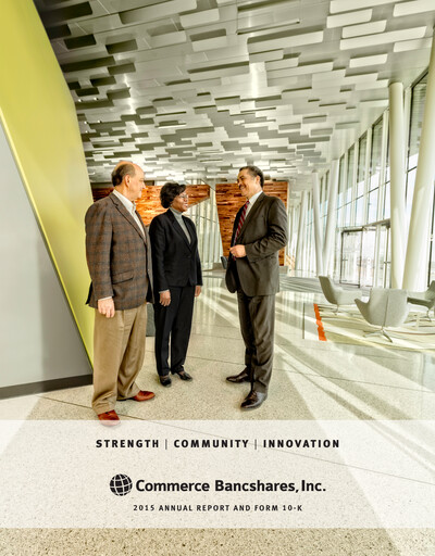 Thumbnail Commerce Bancshares
 Annual Report 2015