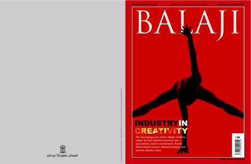 Thumbnail Balaji Telefilms
 Annual Report 2003-2004