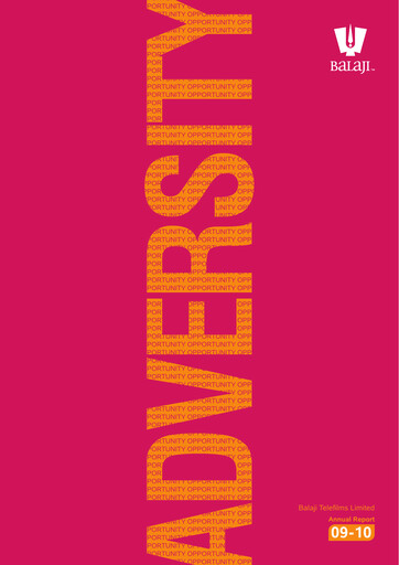 Thumbnail Balaji Telefilms
 Annual Report 2009-2010