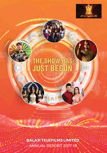 Thumbnail Balaji Telefilms
 Annual Report 2017-2018