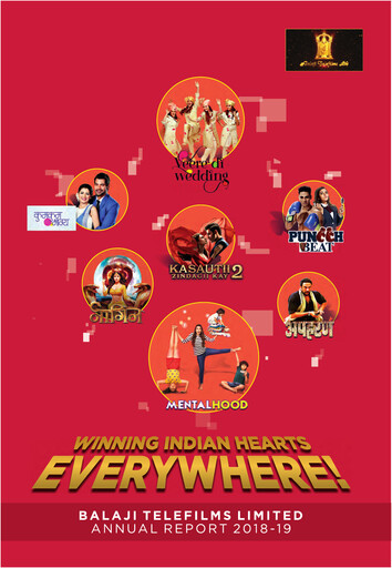 Thumbnail Balaji Telefilms
 Annual Report 2018-2019