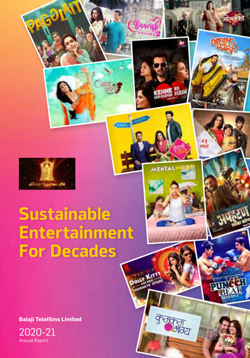 Thumbnail Balaji Telefilms
 Annual Report 2020-2021