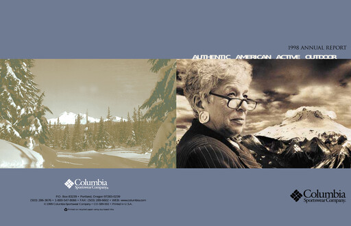 Thumbnail Columbia Sportswear
 Annual Report 1998