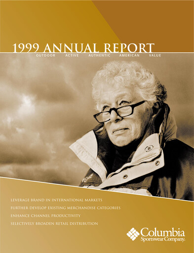 Thumbnail Columbia Sportswear
 Annual Report 1999