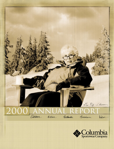 Thumbnail Columbia Sportswear
 Annual Report 2000