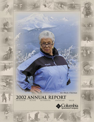 Thumbnail Columbia Sportswear
 Annual Report 2002