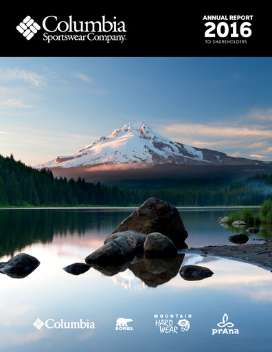 Thumbnail Columbia Sportswear
 Annual Report 2016