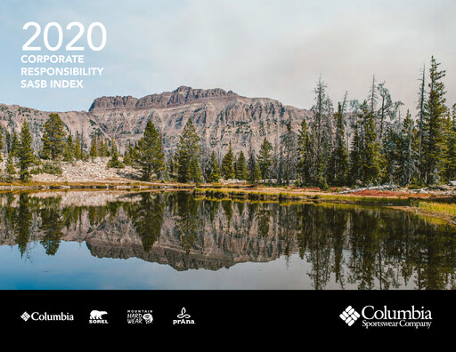 Thumbnail Columbia Sportswear
 ESG Report 2020