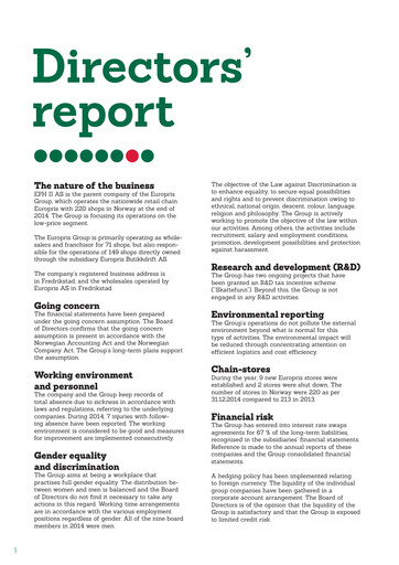 Thumbnail Europris Financial Statement 2014