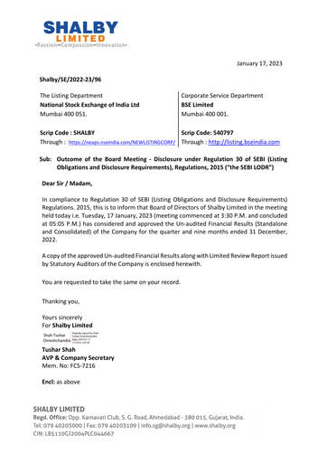 Thumbnail Shalby
 Quarterly Report 2022-q3