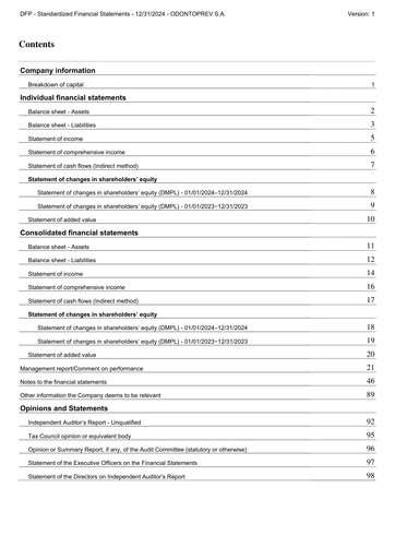 Vorschaubild OdontoPrev Finanzmitteilung 2024