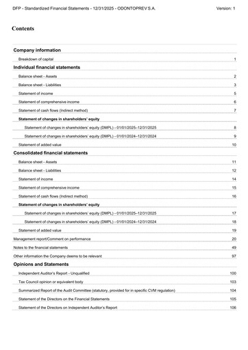 Vorschaubild OdontoPrev Finanzmitteilung 2025