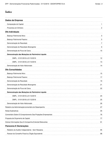 Thumbnail OdontoPrev Financial Statement 2019