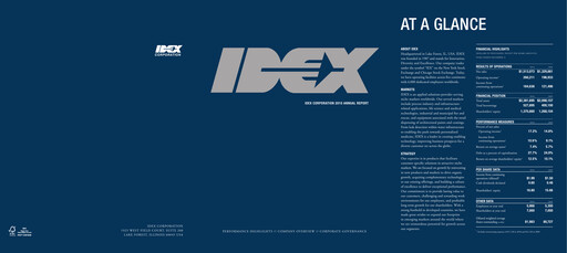 Thumbnail IDEX Annual Report 2010