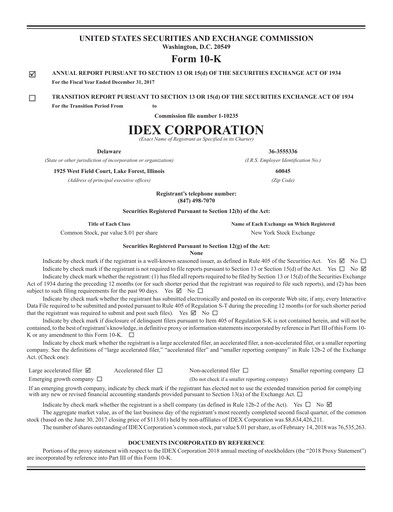 Thumbnail IDEX Annual Report 2017