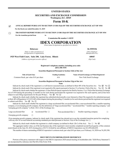 Thumbnail IDEX Annual Report 2019