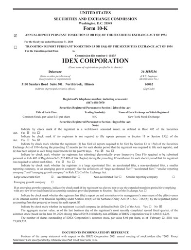 Thumbnail IDEX Annual Report 2020