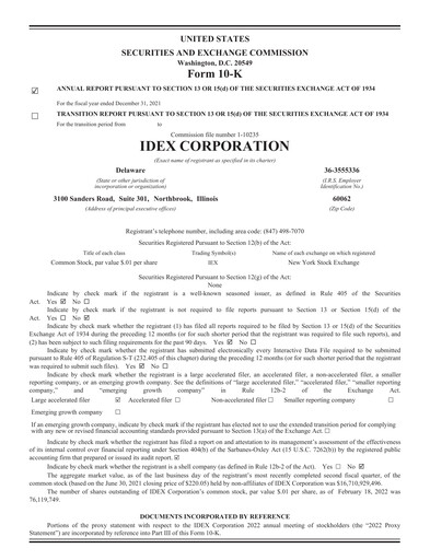Thumbnail IDEX Annual Report 2021