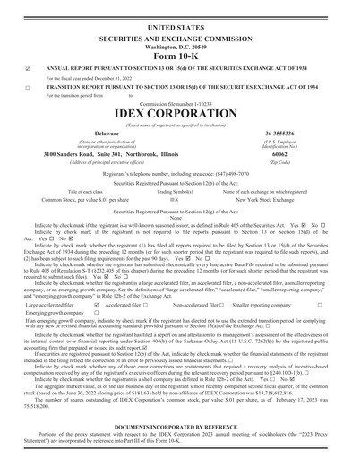 Thumbnail IDEX Annual Report 2022