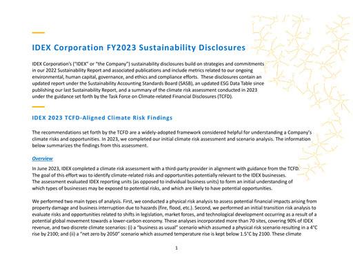 Thumbnail IDEX ESG Report 2023