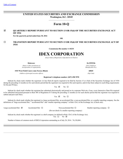 Thumbnail IDEX Quarterly Report 2016-q2