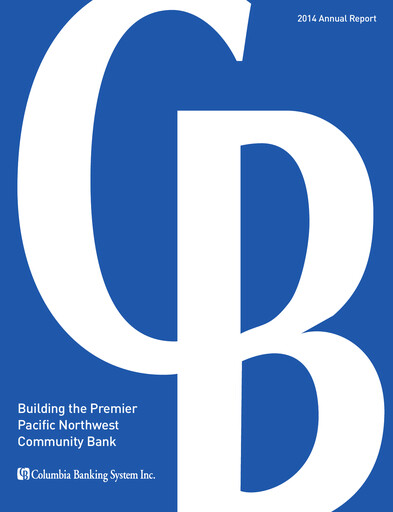 Thumbnail Columbia Banking System Annual Report 2014